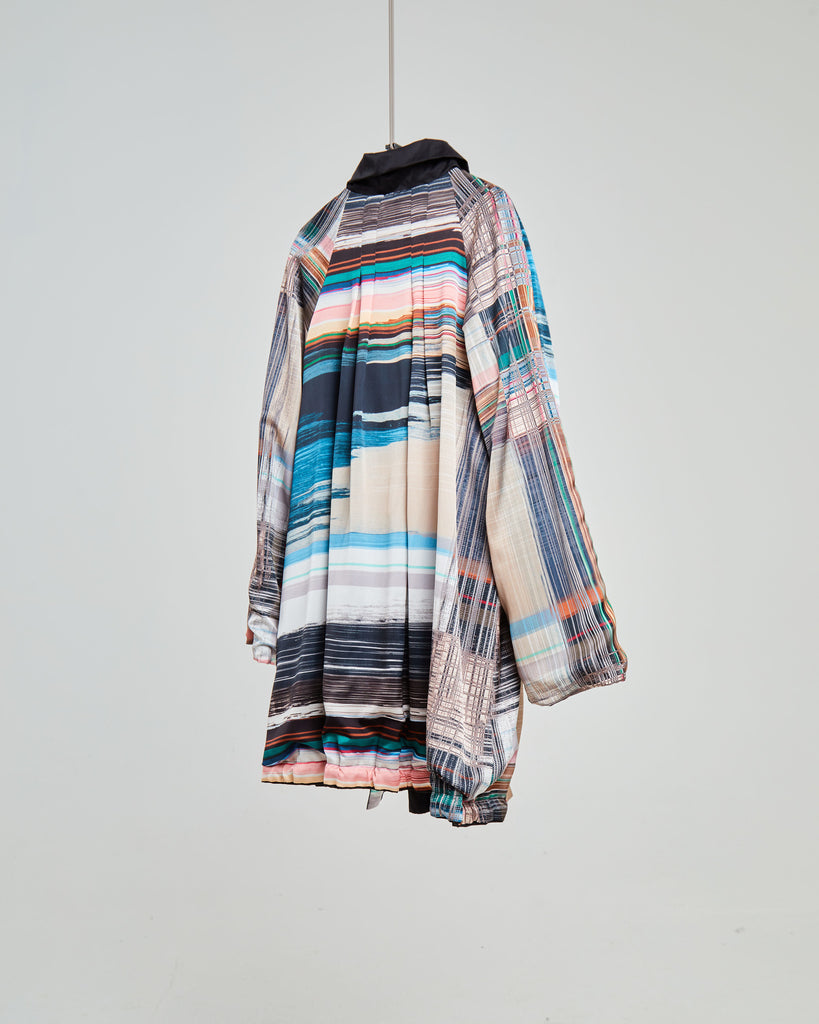 Impermeabile Reversibile Double-Colour Oversized