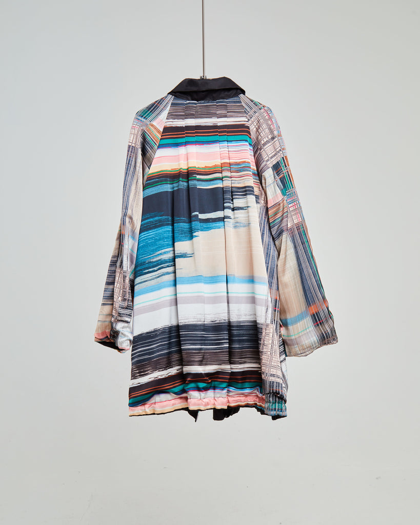 Impermeabile Reversibile Double-Colour Oversized